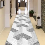 3D Flower Long Corridor Carpets European and American Luxury Hallway Runner Carpet Non-slip Stairway Rug Washable Kitchen Mat